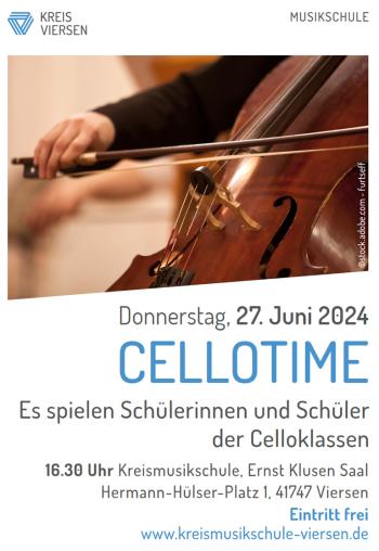 Cellotime am 27. Juni 2024 - Plakat