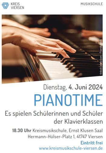 Pianotime am 4. Juni 2024 - Plakat