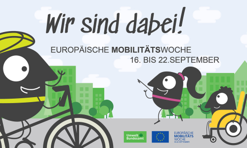 Plakat zur Europäischen Mobilitätswoche vom 16. bis 22.09.2023