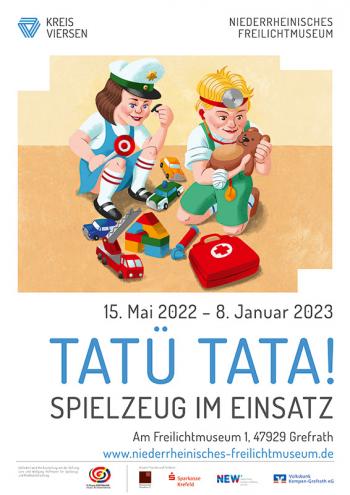 Ausstellungsplakat - Tatütata, Spielzeug im Einsatz (Ausstellung)