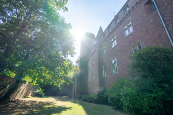 Die Burg Kempen im Sonnenschein