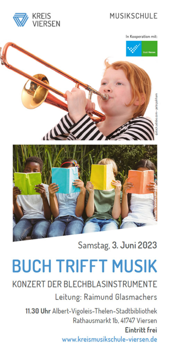 Buch trifft Musik - Flyer