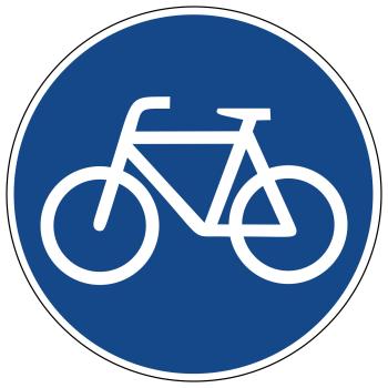 Schild: Radweg