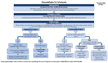 Kriesenleitfaden für Schutzorte - Schema