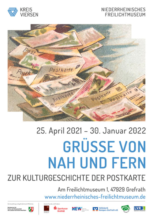 Plakat der Sonderausstellung "Grüße von nah und fern"