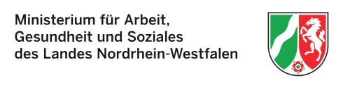 Logo: Ministerium für Arbeit, Gesundheit und Soziales des Landes Nordrhein-Westfalen